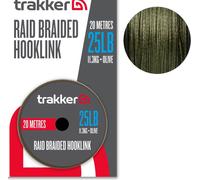 Trakker Raid Braided Hooklink 35lb 15.9kg 20m Tresse de bas de ligne