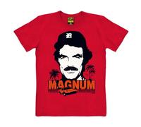 TRAKTOR Logoshirt® I I Magnum P.I. I T-Shirt imprimé I Femme & Homme I Manches Courtes I Rouge I Design Original sous License I Taille XXL
