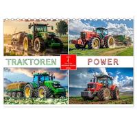 Traktoren Power (Tischkalender 2026 DIN A5 quer), CALVENDO Monatskalender: Maschinen, die die moderne Landwirtschaft antreiben.