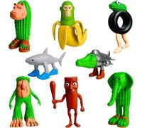 Tralalelo Tralala Figurine, Tung Tung Tung Sahur Figurine, Italian Brainrot Figure - Figurines Drôles et Originales, Lot de 8 Jouets Loufoques pour Enfants et Adultes d'animaux imprimées 3D