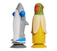 Tralalero Requin Contre Shimpanzinni Bananini - Jeu de défi de Flip à L'italienne, Banana Singe Contre Homme Requin, Jeu de Fête Amusant de Retournement et de Maintien en équilibre