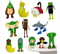 Tralalero Tralala Figure, Tung Tung Tung Sahur Figure Toy, Italian Brainrot Figures, Tralalero Tralala Desk Decor Toy, Tung Tung Tung Sahur Figuren, Figurines d'action de Collection pour Les Fans