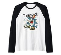 Tralalero Tralala Italian Brainrot Soccer Birthday Meme Boys Manche Raglan