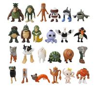 Tralalero Tralala Lot de 24 figurines italiennes Brainrot Toys Tung Tung Tung Sahur 4,5-8,3 cm Creative Brainrot Figurines Décoration de bureau pour collectionneurs (premier tir)