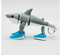 Tralalero Tralala - Requin articulé avec Chaussures - 14 cm - Motif Meme Italien imprimé en 3D - Édition Amusante - Brainrot Italian Memes