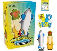 Tralalero Tralala vs Shimpanzinni Bananini, Jeu de Défi Italien Brainrot Flip Challenge, Figurine Italienne Brainrot, Jeu de Fête Amusant pour les Familles et Noël, Comprend des Cartes Bonus