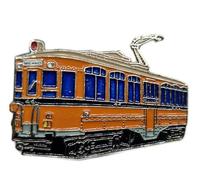 Tram-Pin Tram-Milano Tram-Milan Ventotto Épinglette Tram Tram Milan Ventotto Tram Train Locomotive Tram Tram Train Métro Train Subway Underground, passend, Cuivre