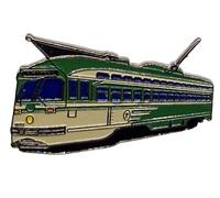 Tram-Pin Tram-San Franzisco PCC Streetcar Pin 1050 Pin's Badge à épingle Train, Train, Train, Train, Train, Train, Train, Train, Train, Train, Train, Subway Underground, passend, Cuivre