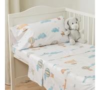 TRAMAS+ Ensemble de draps de lit 50x80 100% Coton, Ensemble de draps de bébé, Drap de lit, Drap-Housse, Drap de lit, sur-Matelas et taie d'oreiller - Mushie