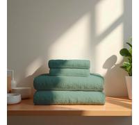 TRAMAS+ Lot de 6 Serviettes Premium 700 g, 100% Coton, 4 Serviettes 50x100 cm et 2 Serviettes de Bain 70x140 cm, Extra Douces, à séchage Rapide et très absorbantes - Vert Tiffany