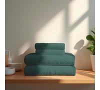TRAMAS+ Lot de 6 Serviettes Premium 700 g, 100% Coton, 4 Serviettes 50x100 cm et 2 Serviettes de Bain 70x140 cm, Extra Douces, à séchage Rapide et très absorbantes - Vert Français