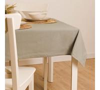 TRAMAS+ Nappe Rectangulaire Antitache Lavable, 140x250cm, Nappe pour Salle à Manger, Nappe Rectangulaire pour l'Extérieur - Cabot Verde Seco