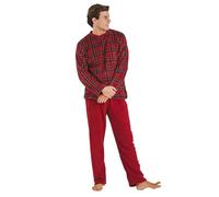 TRAMAS+ Pyjama d'Hiver Coraline Pour Homme - Manches Longues et Pantalon Long en Polaire, Confortable et Chaud - M, Nicolas