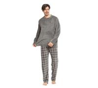 TRAMAS+ Pyjama pour Hommes | Doux, Confortable et Parfait pour la Maison | Pyjama en Polaire Corail Chaud pour l'hiver | Ensemble de Pyjama idéal en Tant Que Cadeau