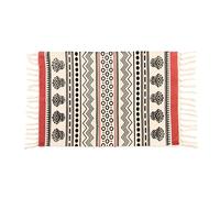 TRAMAS+ Tapis de Salon Tapis d'extérieur Tapis d'intérieur Balcon Terrasse Eté Chambre à Coucher Chambre à Coucher Cuisine Coton - Evo (60x90 cm)