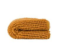 TRAMAS+ Tapis Shaggy 50x80 cm, Ultra Doux, Absorbant, Antidérapant, Idéal pour la Salle de Bain, la Chambre ou Le Salon, Velouté et Toucher Confortable -Ocre