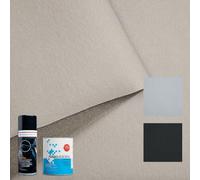 TRAMATESSILE - Kit Reparation Ciel de Toit Voiture avec Colle pour tissu - Modèle Velours - Personnalisez votre Tissu Ciel de Toit Voiture - Choisissez la taille et le type de colle