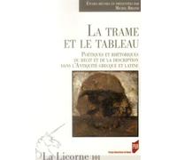 Trame et le tableau Poétiques et rhétoriques du récit et de la description dans l'Antiquité grecque et latine - Pur - Presses Universitaires Rennes - broché - Essai