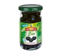 TRAMIER - Olives Biologiques Noires À La Grecque Dénoyautées Variété Beldi 150G - Quatre Articles