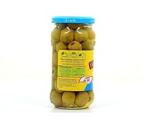 TRAMIER - Olives Vertes Dénoyautées, Moins De Sel, 160g - Lot De 4