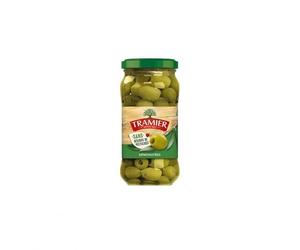 TRAMIER - Olives Vertes Dénoyautées Sans Résidu De Pesticides Bocal 160G - Quatre Articles