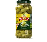 TRAMIER - Olives Vertes Dénoyautées - Saveur Méditerranéenne - 260g - Idéales en Apéritif ou en Salade - Lot De 3