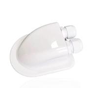 TRAMILY Double raccord solaire pour entrée de câble IP68 étanche à l'eau et résistant aux intempéries - Double boîtier d'entrée de câble ABS pour panneaux solaires de caravane, bateau, toiture(blanc)