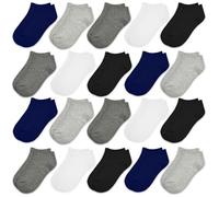 TRAMLE Lot de 20 paires de chaussettes unisexes respirantes et confortables pour bébé de 1 à 13 ans, multicolore, 2-4 Years
