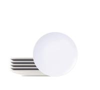 Tramontina - Assiettes à dessert rondes porcelaine 21 cm Sophia. Lot de 6.