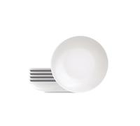 Tramontina - Assiettes creuses rondes porcelaine 22 cm Sophia. Lot de 6.