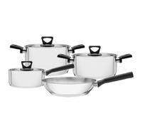 Tramontina Batterie de Cuisine Brava Inox Fond Triple Bakélite 4 Pièces