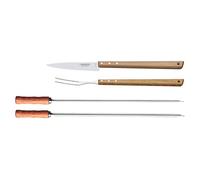 Tramontina Churrasco Ensemble de 4 pièces pour Barbecue, brochettes et tranches, brochettes de Barbecue, Acier Inoxydable, 92000-006