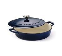 Tramontina Cocotte Basse Bestow en Fonte Émaillée Bleue 30 cm 3,8 L
