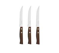 Tramontina Couteaux à steak 3pcs. Inox et bois.