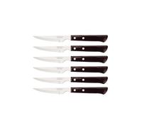 Tramontina - Couteaux à steak spanish. 6pcs inox et bois.