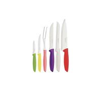 Tramontina - Couteaux de cuisine Plenus 6pcs. Inox et plastique.