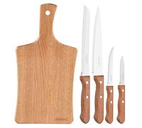 Tramontina Ensemble de Couteaux de Cuisine (4 pièces + Planche à découper)