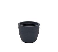 Tramontina Inca Pot de Fleurs en Plastique, Couleur Anthracite, Ø 28,5 x Hauteur 24 cm, Volume 9 l