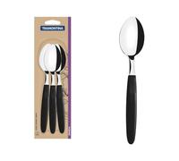 Tramontina Ipanema Lot de 3 cuillères de table Noir