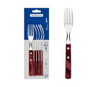 Tramontina - Lot de 6 Fourchettes à Steak en Polywood 19 cm