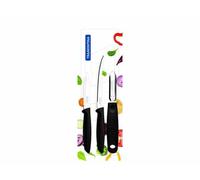 Tramontina Plenus Set de 3 pièces (Couteau d'office, Couteau à éplucher les tomates, Éplucheur de po