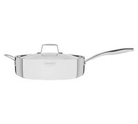 Tramontina Poêle Sauteuse Grano Acier Inoxydable Corps Triple 30 cm 5,6 L | avec Couvercle et Manche
