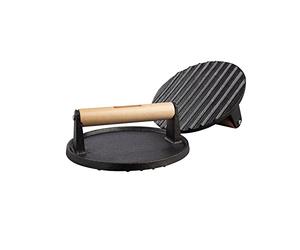 Tramontina Presse à Griller Ronde en Fonte pré-enduite 17 cm