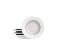 Tramontina - TRAMONTINA- Ensemble 6pcs Assiettes creuses Rondes Porcelaine blanche Augusta 23cm - Élégance intemporelle, design classique. Parfaites pour toutes les occasions.