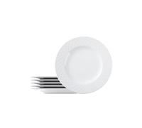 Tramontina - TRAMONTINA- Ensemble 6pcs Assiettes Plates Rondes Porcelaine blanche Ingrid 27cm - Élégance intemporelle, design classique. Parfaites pour toutes les occasions.