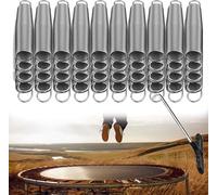 Trampolie Sprigs 5.5 Ich, Replacemet Trampolie Sprigs for Garde, Heavy Duty Galvaized Trampolie Sprigs avec 1pcs Trampolie Spbrins T Hook, Trampolie Spares, 40pcs