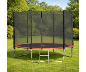 Trampoline Ø 3,05 M Avec Filet De Sécurité Et Échelle Pour Enfants Noir TU