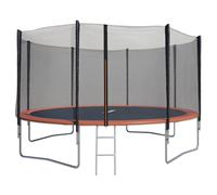Trampoline Ø 3,66 M Avec Filet De Sécurité Et Échelle Pour Enfants Noir TU