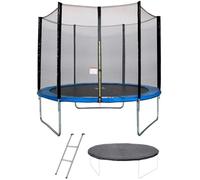 Trampoline Ø 300 cm Bleu MAXI ECO - KANGUI - Avec Filet, Echelle, Couverture de Protection