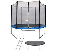 Trampoline Ø 300 Cm Bleu Maxi Eco - Kangui - Avec Filet, Echelle, Couverture De Protection